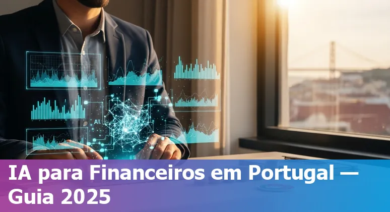 Finance professional using AI dashboard in Lisbon, Portugal, 2025