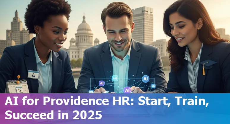 HR professional using AI tools in Providence, Rhode Island office, 2025