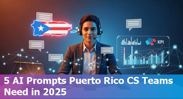 Customer service team in Puerto Rico using bilingual AI prompt templates on a shared dashboard