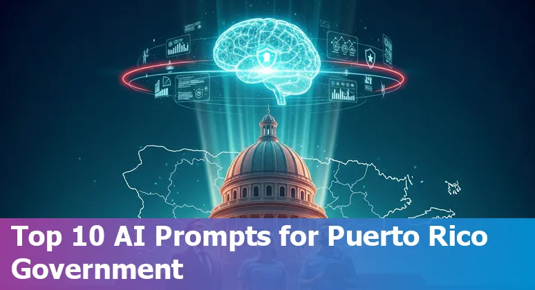 Puerto Rico government staff using AI tools for bilingual messaging, emergency response, and public service dashboards