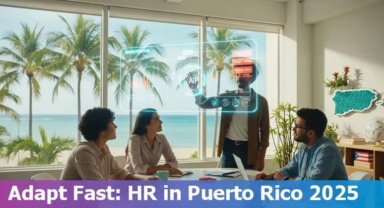 Puerto Rico HR team discussing AI adoption, reskilling, and PERFIL partnership in Puerto Rico in 2025