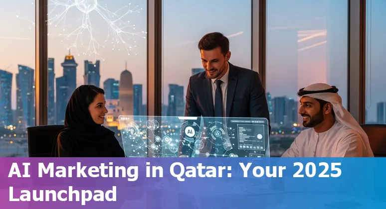Marketing team using AI tools for campaigns in Qatar, 2025