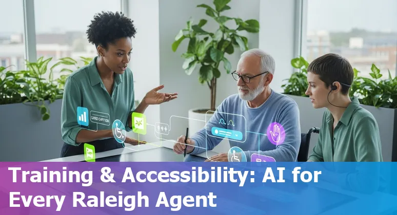 Customer service team using AI tools in Raleigh, North Carolina office, 2025