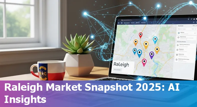 AI-powered real estate search and listings in Raleigh, North Carolina in 2025 showing virtual tours and predictive maps