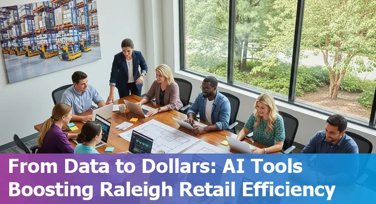 Retail store using AI tools in Raleigh, North Carolina, US — smart shelves and digital pricing