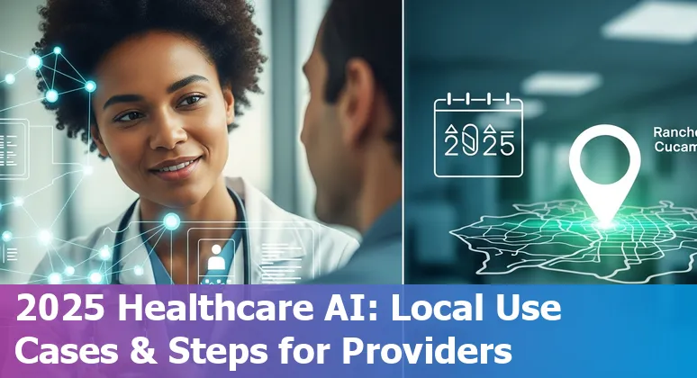 AI in healthcare team reviewing data for a Rancho Cucamonga, California clinic in 2025