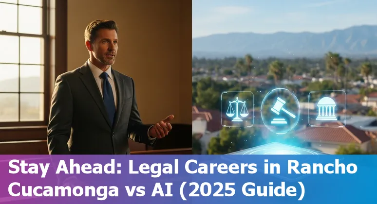 Rancho Cucamonga, California lawyer reviewing AI compliance documents in 2025
