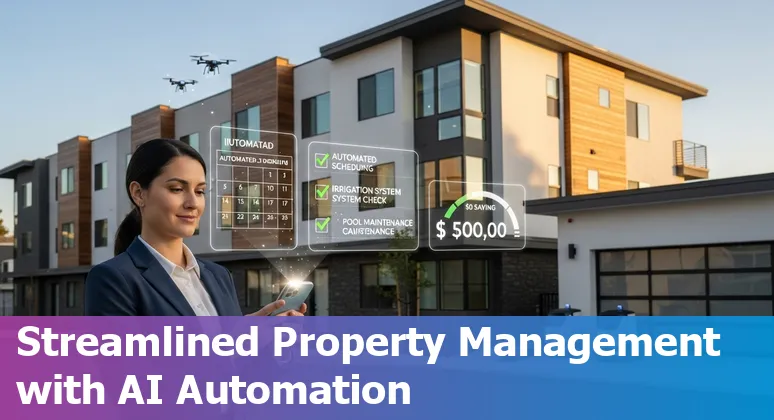 Real estate agent using AI tools on a laptop to manage listings in Rancho Cucamonga, CA