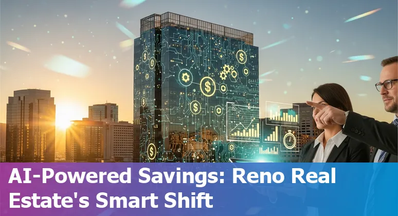 Aerial view of Reno, Nevada with data center and construction sites showing AI-driven real estate efficiency