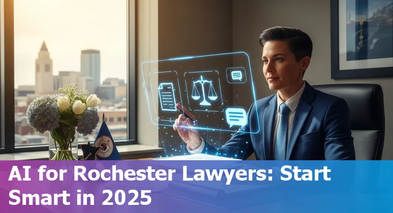 Rochester Minnesota legal professionals using AI tools in 2025 - local courtroom and law office scene