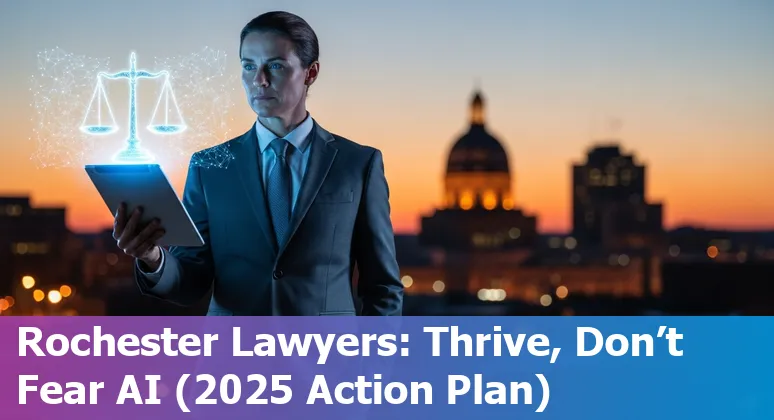 Rochester, Minnesota lawyer using AI tools on a laptop — 2025 legal tech and careers in Rochester, Minnesota