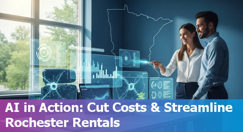 AI dashboard showing energy savings for Rochester, Minnesota real estate portfolio