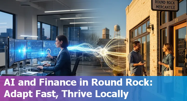 Finance professional using AI tools in Round Rock, Texas office — learning Power BI and collaborating with local teams