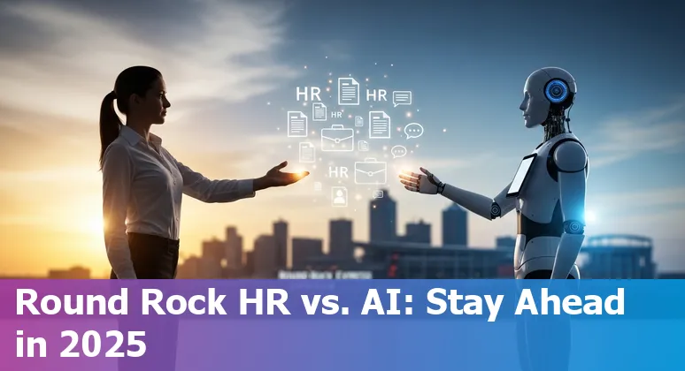 HR professional using AI tools in an office in Round Rock, Texas, USA