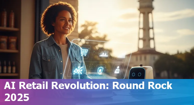Retail AI strategy meeting in Round Rock, TX in 2025 — team planning AI use for store and HR
