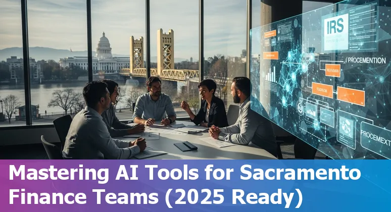 Finance professional using AI with City of Sacramento data on a laptop — Sacramento, California