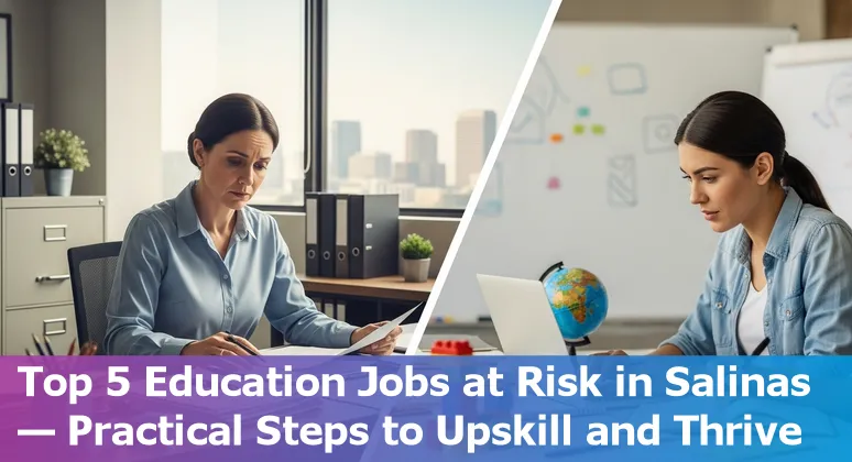 Salinas classroom with a teacher using a laptop and AI-assisted tools while students collaborate