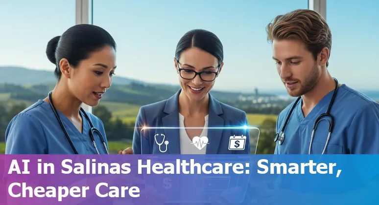 Healthcare staff using AI tools at a Salinas, California, US clinic to cut costs and improve efficiency