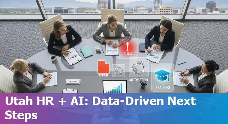 Salt Lake City, Utah HR worker using AI tools on laptop — 2025 local workforce adaptation