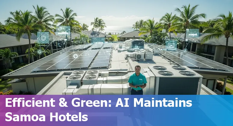 Hospitality staff using AI tools at a Samoan resort — how AI helps hotels in Samoa cut costs and boost efficiency