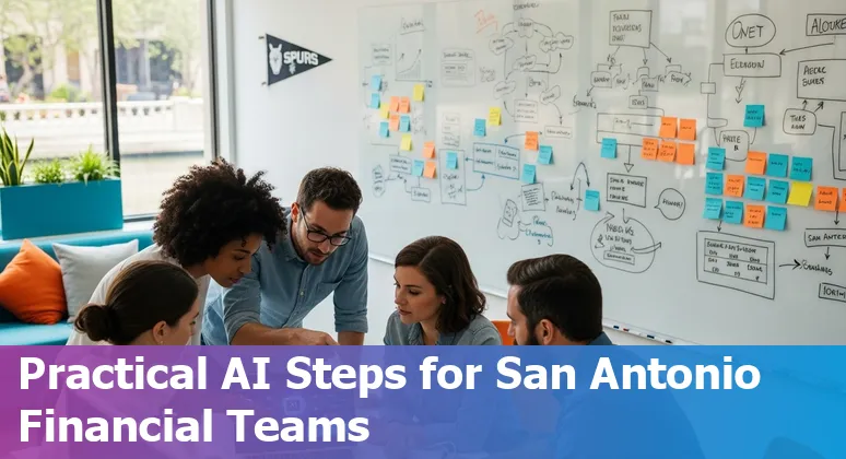 AI in financial services in San Antonio, Texas in 2025: illustrative dashboard showing banking analytics and San Antonio skyline