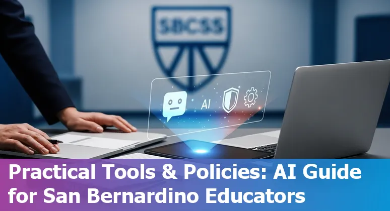 Educators learning about AI in San Bernardino, California classrooms with SBCSS resources in 2025