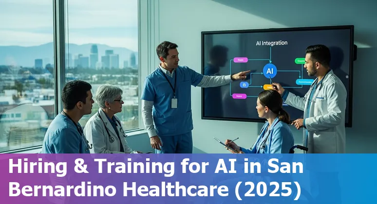 Healthcare AI implementation meeting in San Bernardino, California with local clinicians and data scientists