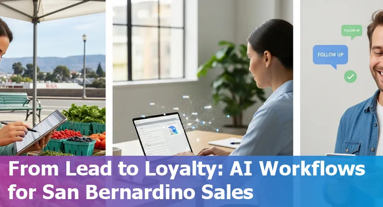Sales professional using AI dashboard in San Bernardino, California, 2025
