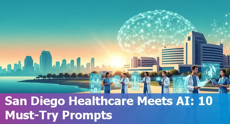 Doctors and AI interface showing prompts for sepsis prediction, ambient scribe and operational dashboards at UC San Diego Health
