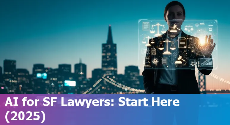 Legal professional using AI tools in a San Francisco, California law office, 2025