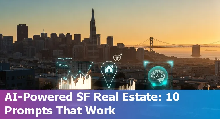 Agent using AI tools to analyze San Francisco property listings with a neighborhood map in the background