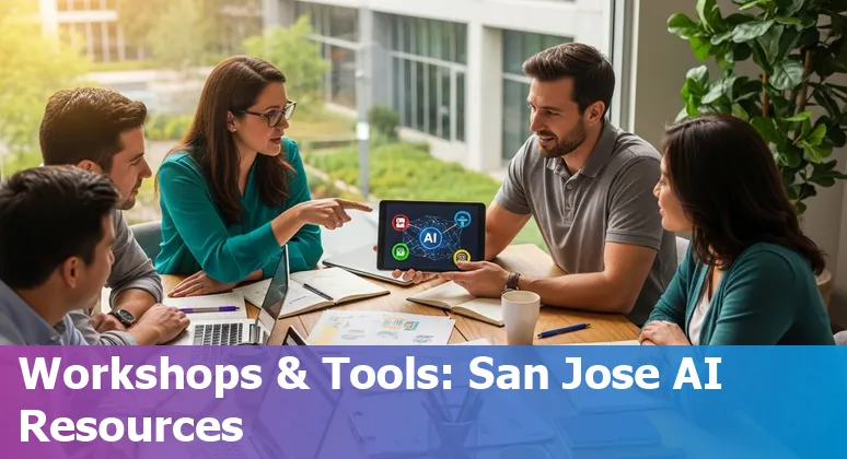Educators learning about AI tools at an AI workshop in San Jose, California in 2025