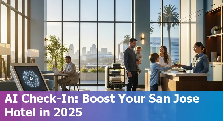 Hotel staff using AI tools at a San Jose, California hotel near the McEnery Convention Center in 2025