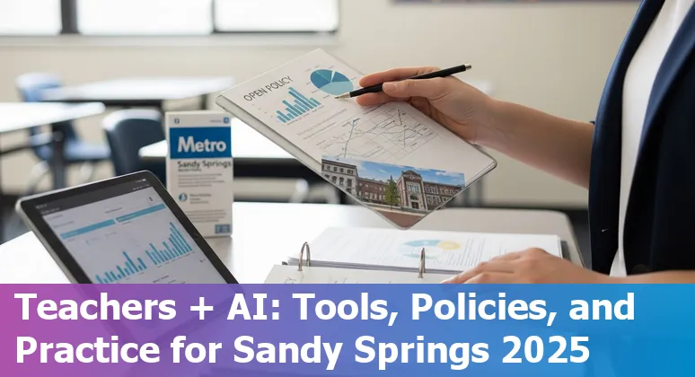 Educators and students using AI tools in a Sandy Springs, Georgia classroom in 2025