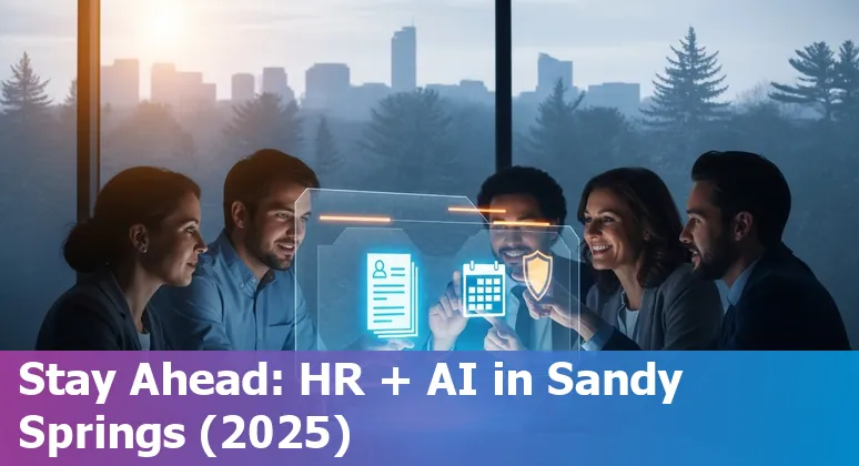 HR leader reviewing AI automation plans for Sandy Springs, Georgia, US office