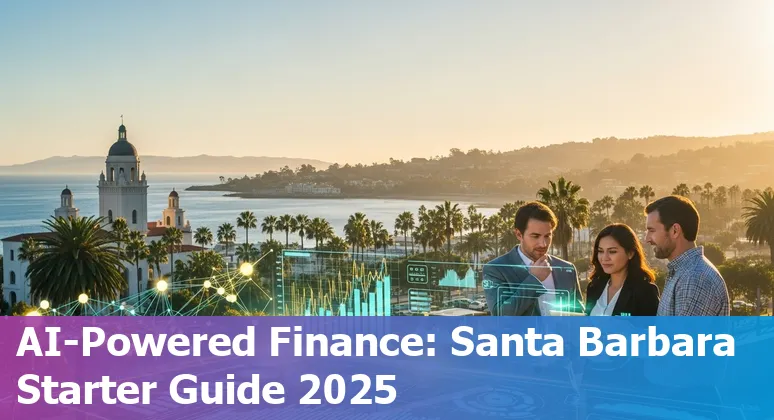AI in financial services in Santa Barbara, California in 2025: developer coding and finance icons