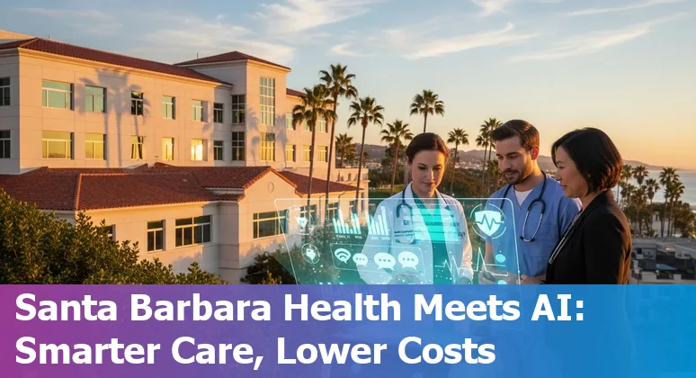 Healthcare team using AI dashboard in Santa Barbara, California to cut costs and improve efficiency