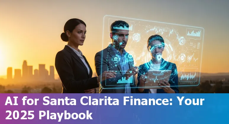 Business team discussing AI adoption for financial services in Santa Clarita, California in 2025