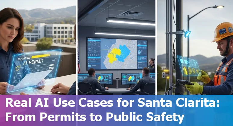 City AI planning workshop in Santa Clarita, California: local government leaders discussing AI use, procurement and governance in 2025