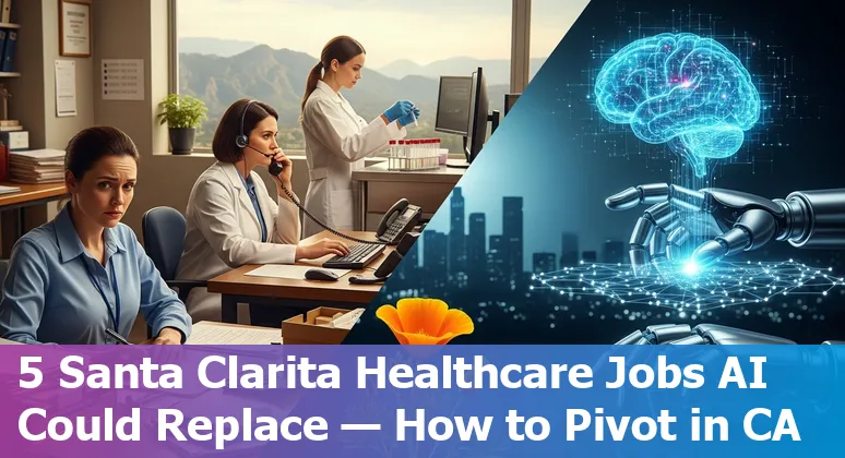 Santa Clarita healthcare workers adapting to AI with training and EHR systems on laptops