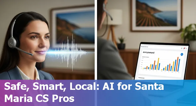 Customer service agent using AI tools in Santa Maria, California office in 2025
