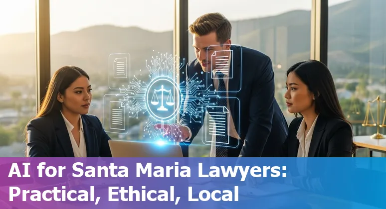 Santa Maria California legal professional using AI tools on a laptop, 2025