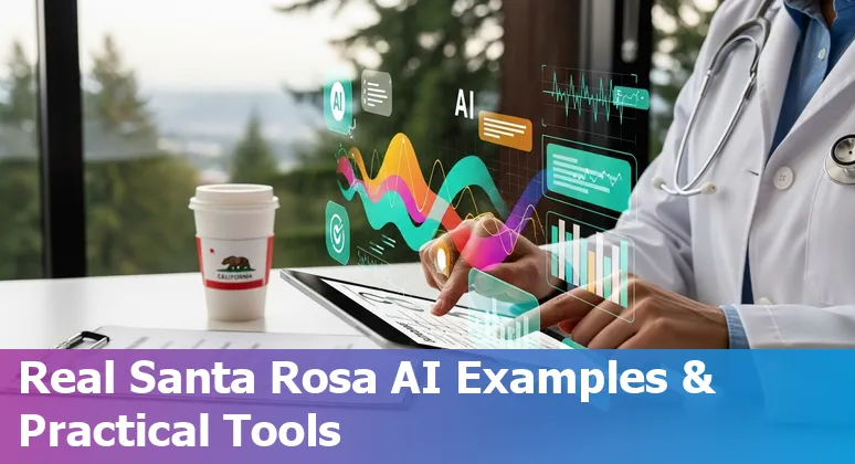 Healthcare AI planning meeting in Santa Rosa, California — clinicians reviewing AI roadmap and compliance checklist in 2025