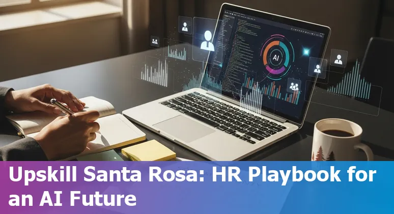 Santa Rosa, California HR team evaluating AI tools in 2025 — illustration of local HR strategy and upskilling