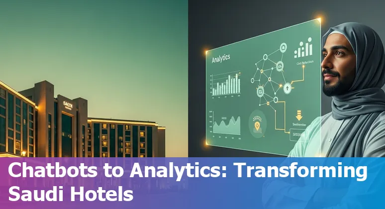 Hotel team using an AI dashboard in Saudi Arabia to cut costs and improve efficiency