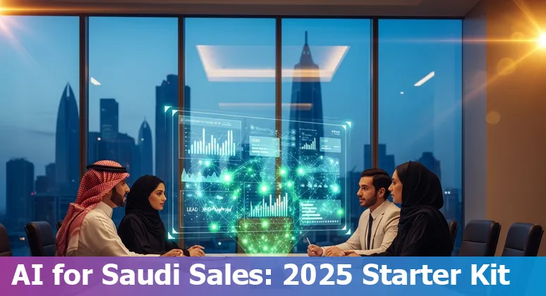 Sales professional using AI dashboard in Saudi Arabia, 2025