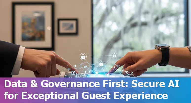 Hotel concierge using AI dashboard in Savannah, Georgia to optimize guest services and RevPAR in 2025