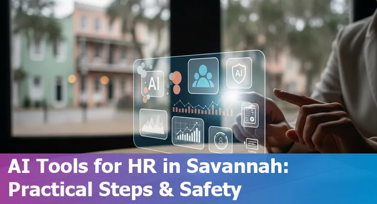 HR professional using AI tools in Savannah, Georgia office in 2025