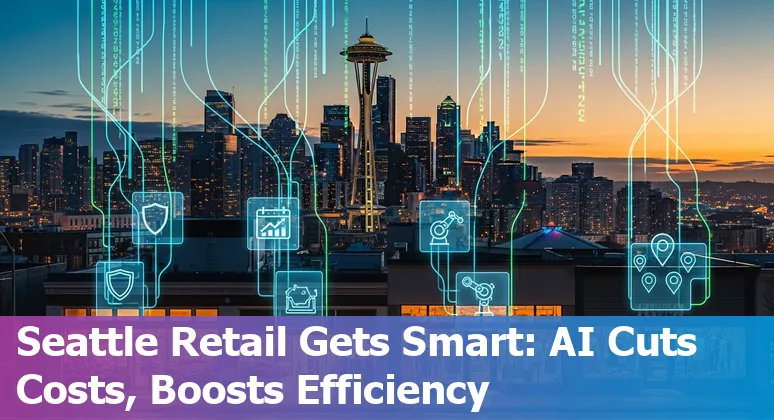 Seattle, Washington retail store using AI surveillance, robots and drone delivery near Pier 70 and AI House