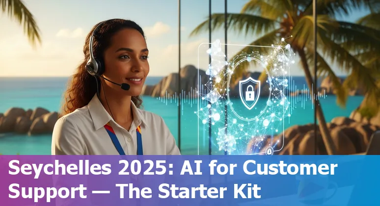 Customer service agent using AI tools in Seychelles in 2025, showing identity security and multilingual support